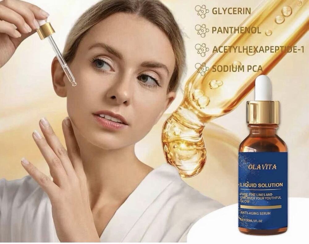 OLAVITA Liquid Solution Anti-Aging Face Serum Wrinkles Tightening Sensitive 30ml